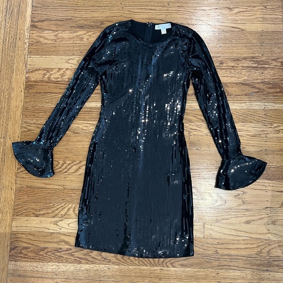 Michael Kors Sequin Bell Cuff Dress - Picture 3 of 6